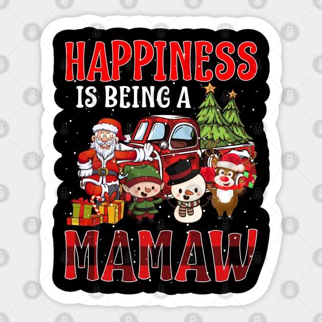 Happiness Is Being A Mamaw Christmas Sticker by intelus